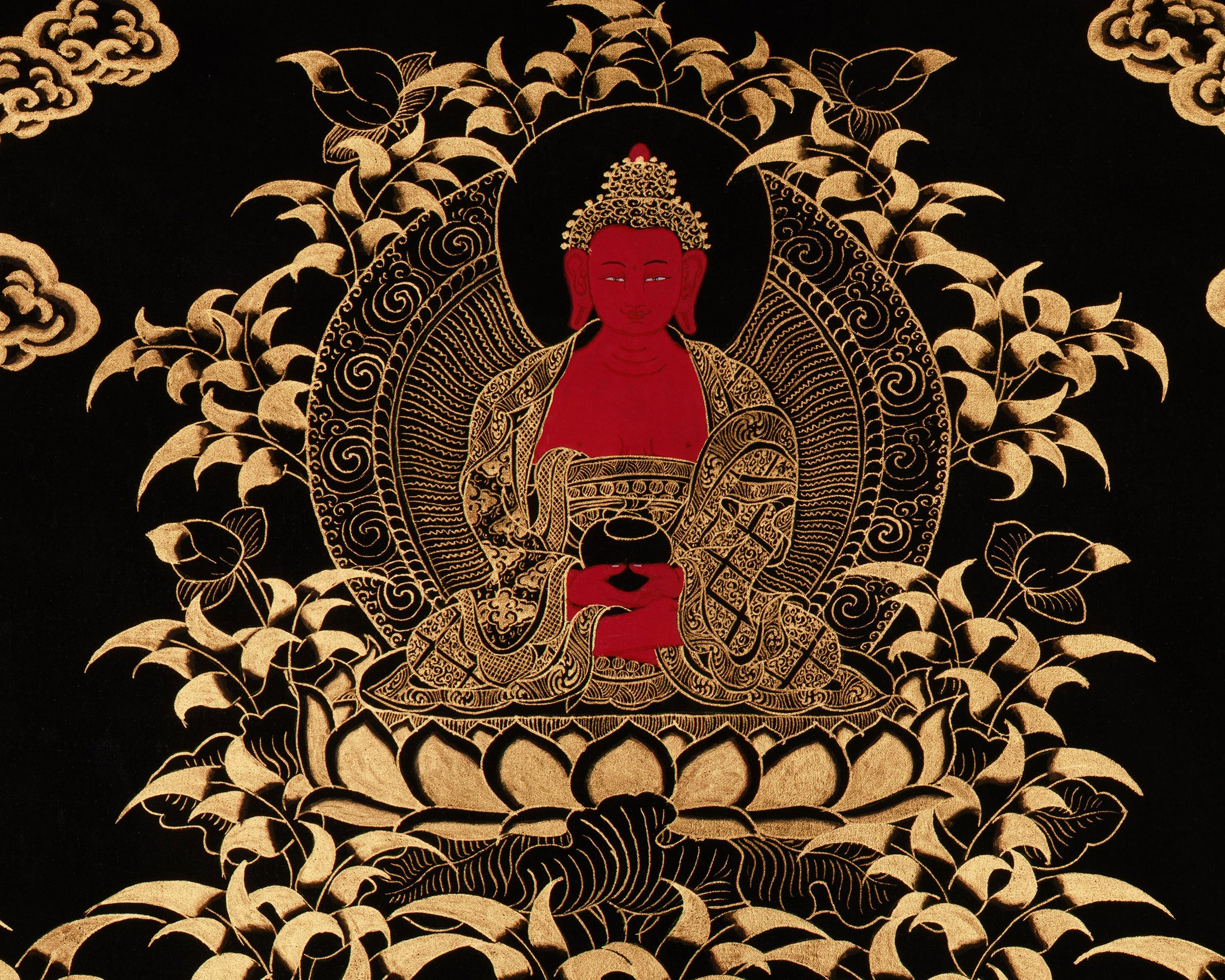 Sacred Art Of Chenrezig | Avalokiteshvara, Amitabha Buddha, White Tara, Green Tara, Manjushri & Vajrapani