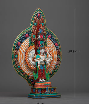 1000-armed-chenrezig-colorful statue