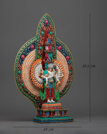 1000-armed-chenrezig-colorful statue