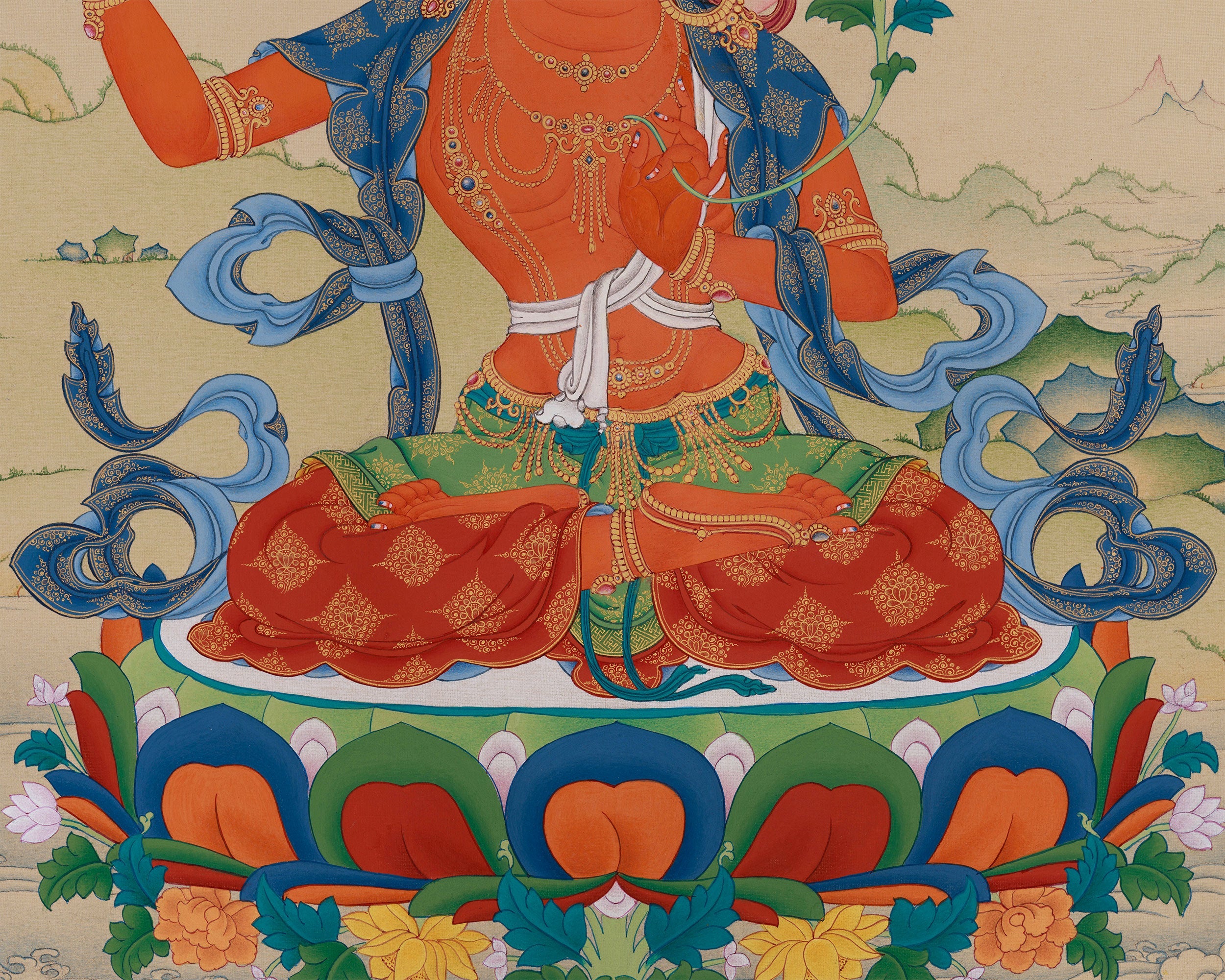 Bodhisattva of Wisdom Manjushri | Radiating Knowledge and Spiritual Guidance