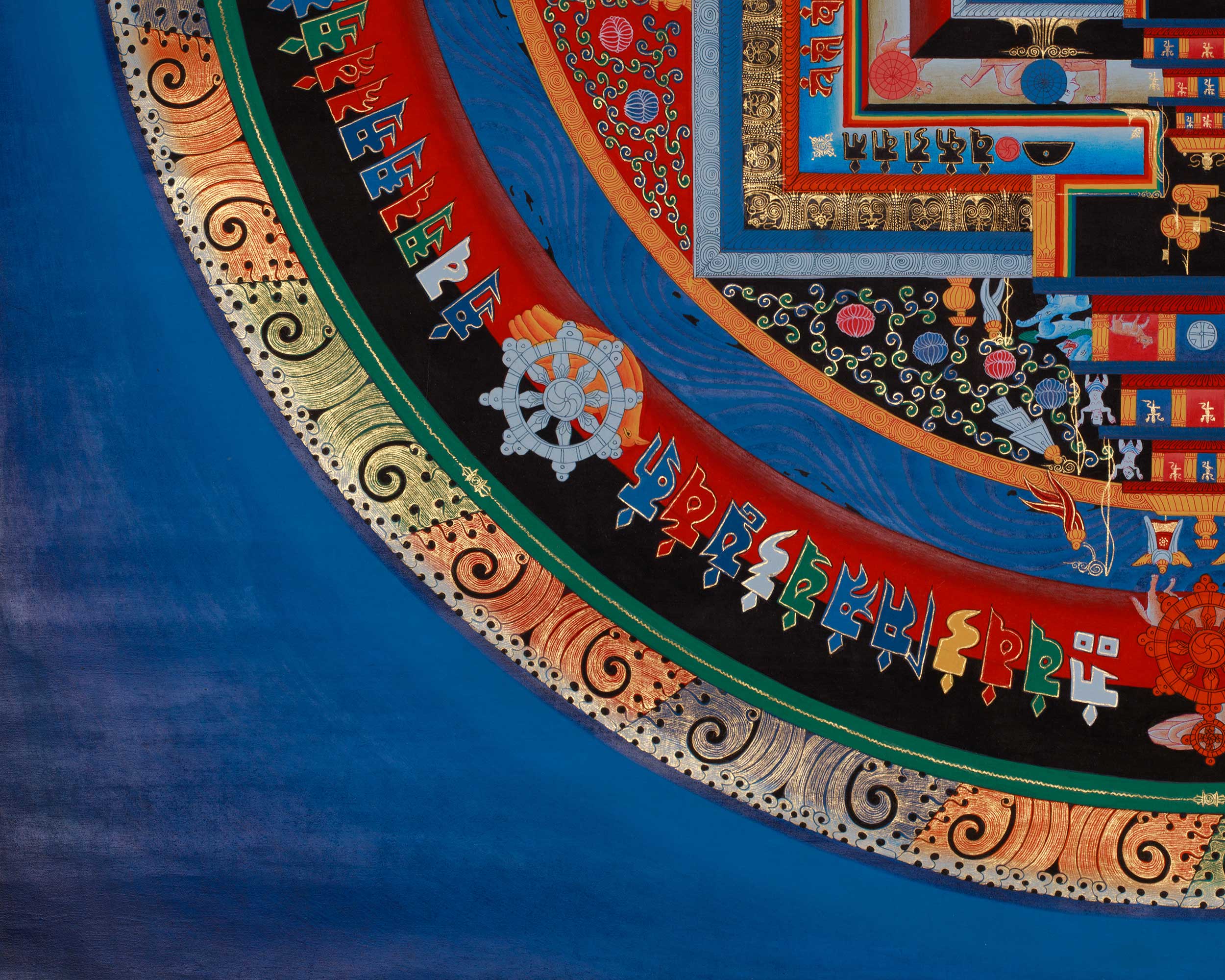 Kalachakra Mandala Spiritual Art | Tibetan Buddhist Meditation Artwork