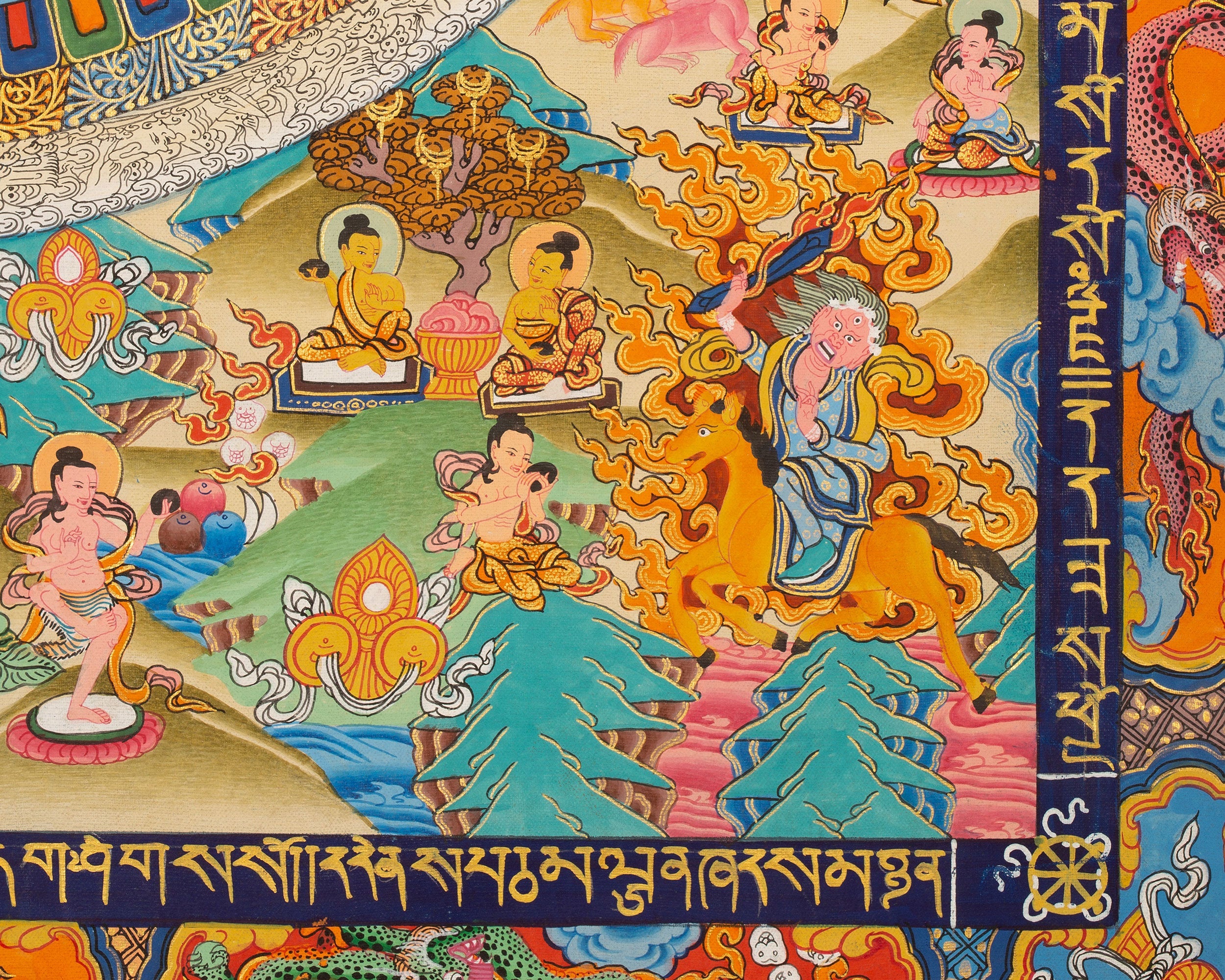 Maitreya Buddha Mandala Thangka | Sacred Art of the Future Buddha