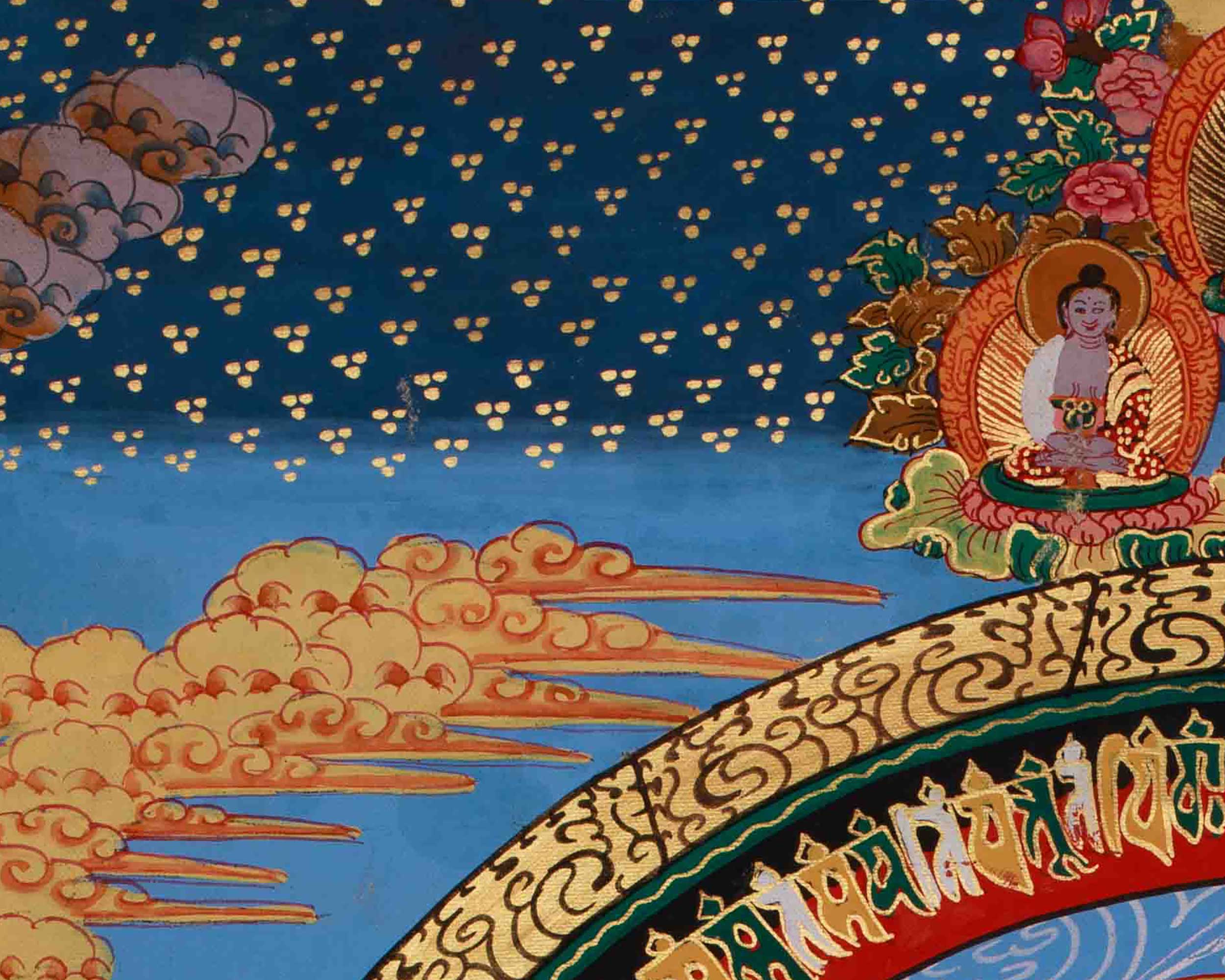 Sacred Kalachakra Mandala Art | Symbolizing the Wheel of Time and Cosmic Harmony