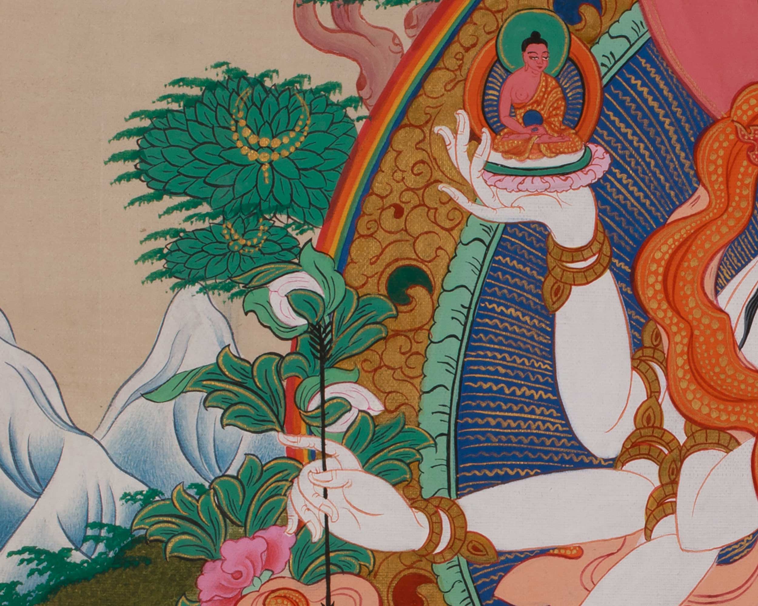 Traditional Thangka of Namgyalma | Buddhist Deity of Longevity