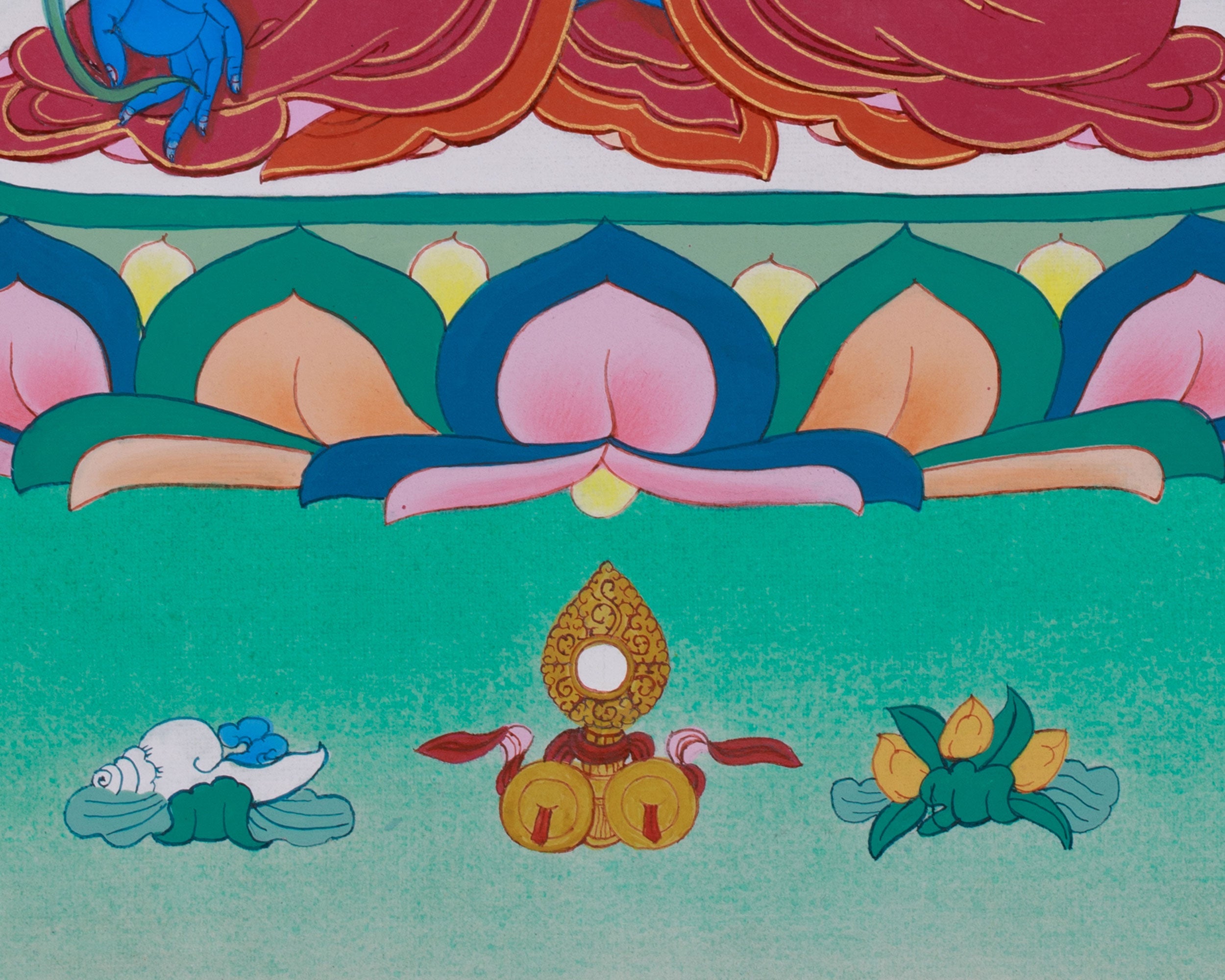 Sacred Buddha Medicine Thangka | Buddha of Healing and Protection