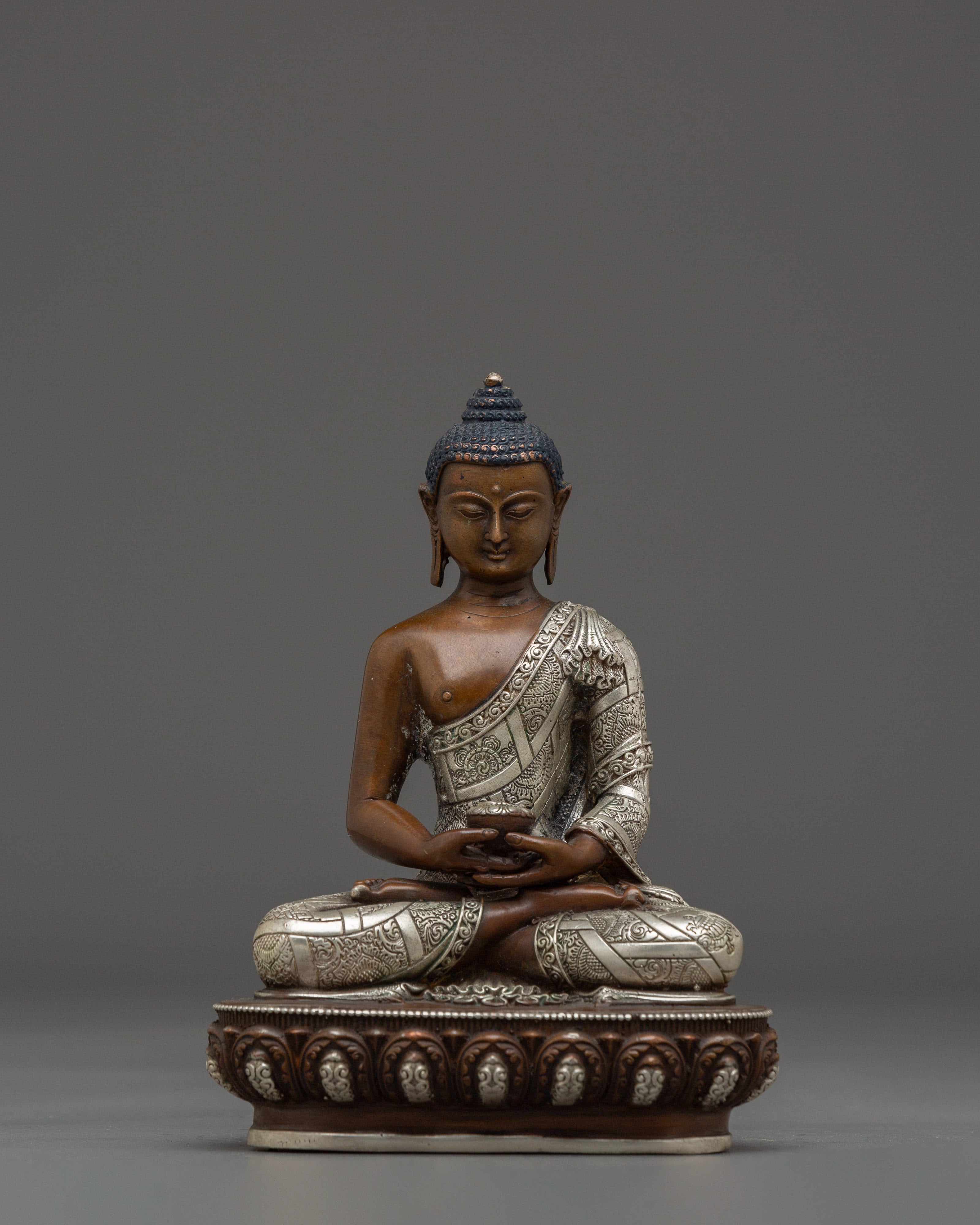 Handmade Art of Oxidized Amitabha Buddha
