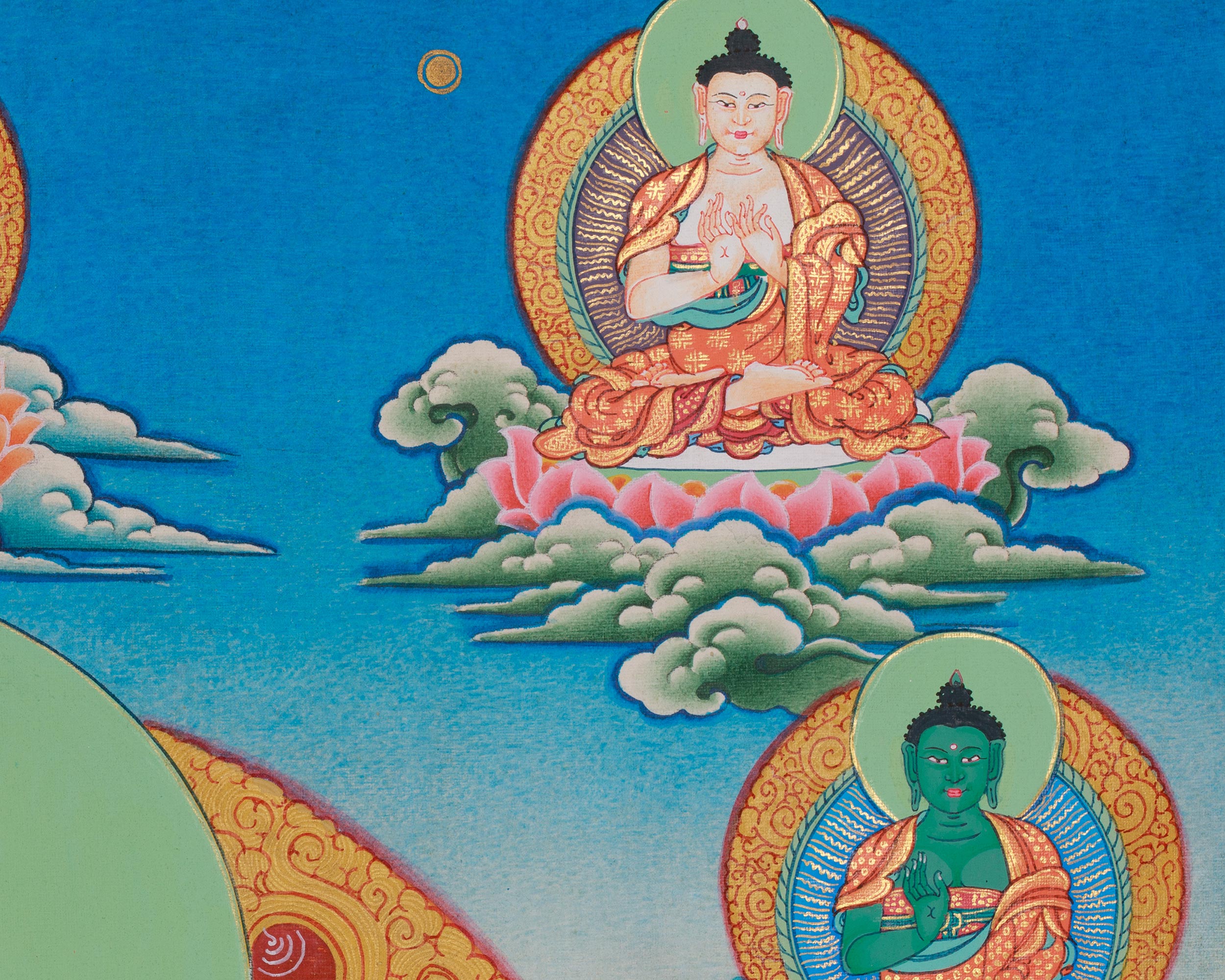Manjushri Artwork | Sacred Hand-Painted Himalayan Wisdom Thangka