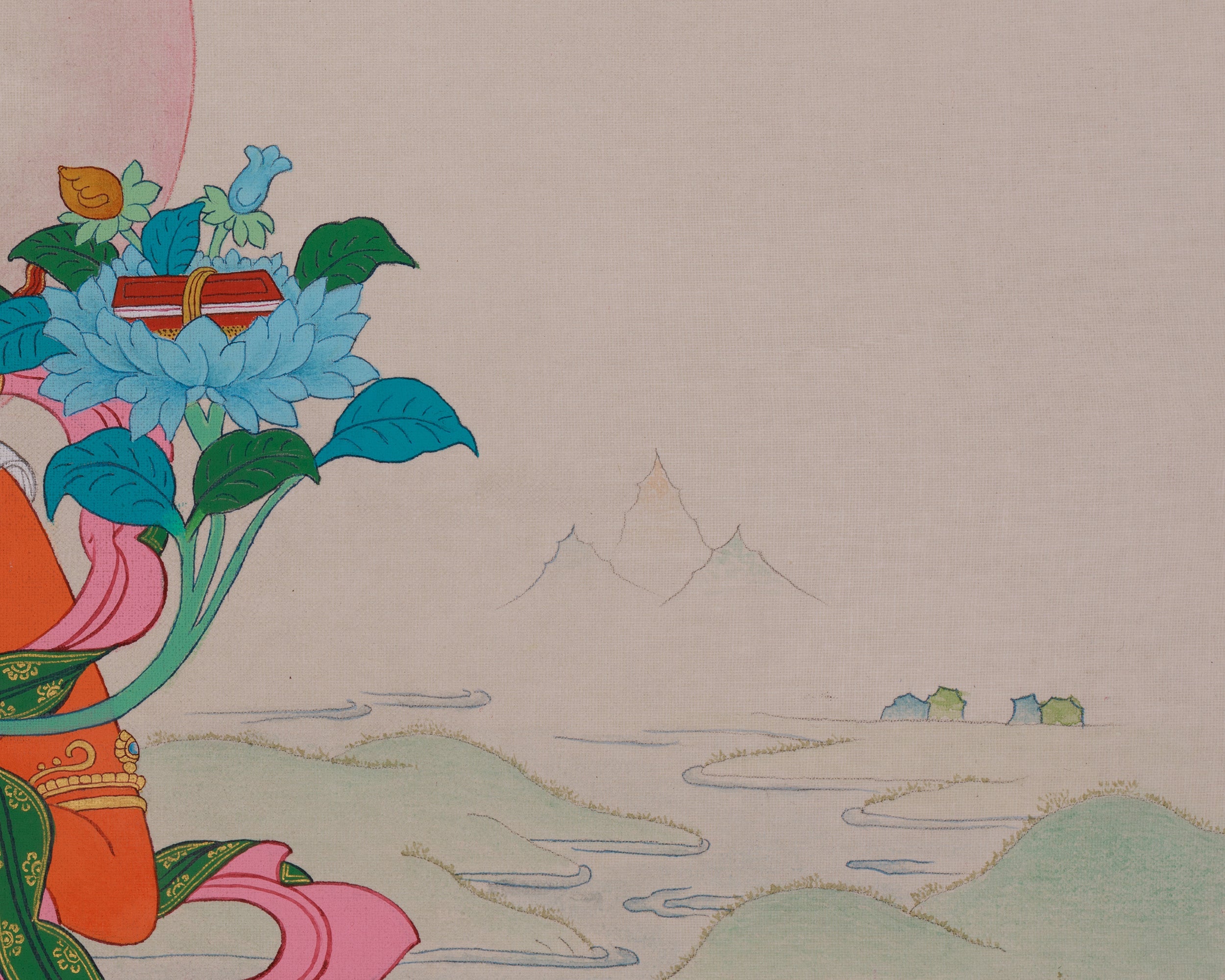 Manjushri Bodhisattva Artwork | Transcendent Wisdom in Mahayana Buddhism