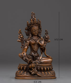 handmade-nepalese-artwork-of-green-tara