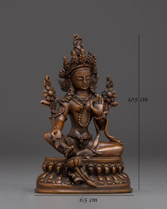 handmade-nepalese-artwork-of-green-tara