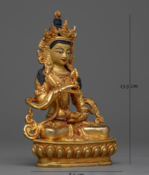 Vajrasattva Gold-Gilded Copper Statue | A Symbol of Purification and Enlightenment