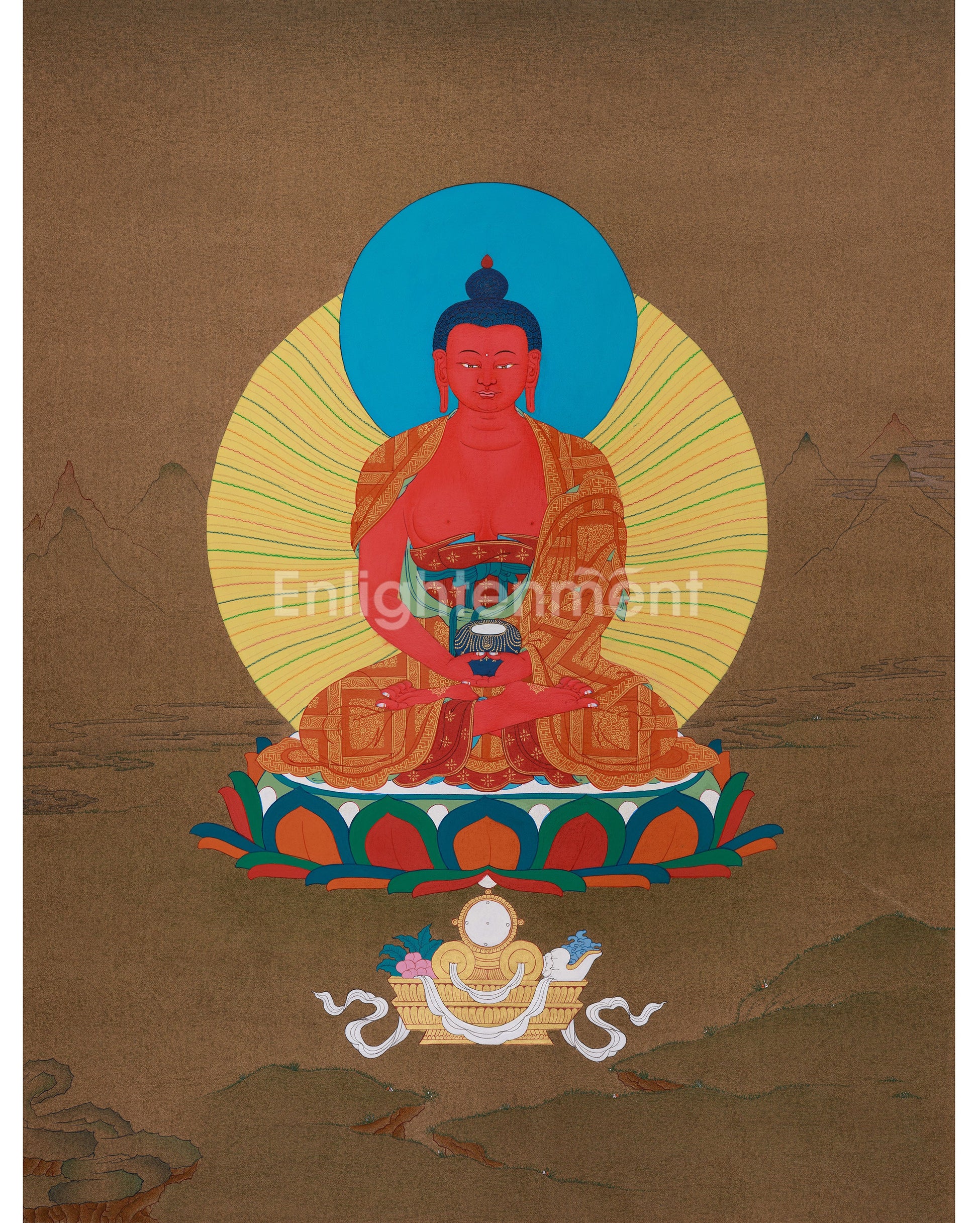 Sacred Amitabha Buddha Thangka