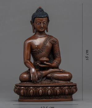 Shakyamuni Buddha Sculpture | Traditional Tibetan Style Buddhist Statue of Buddha