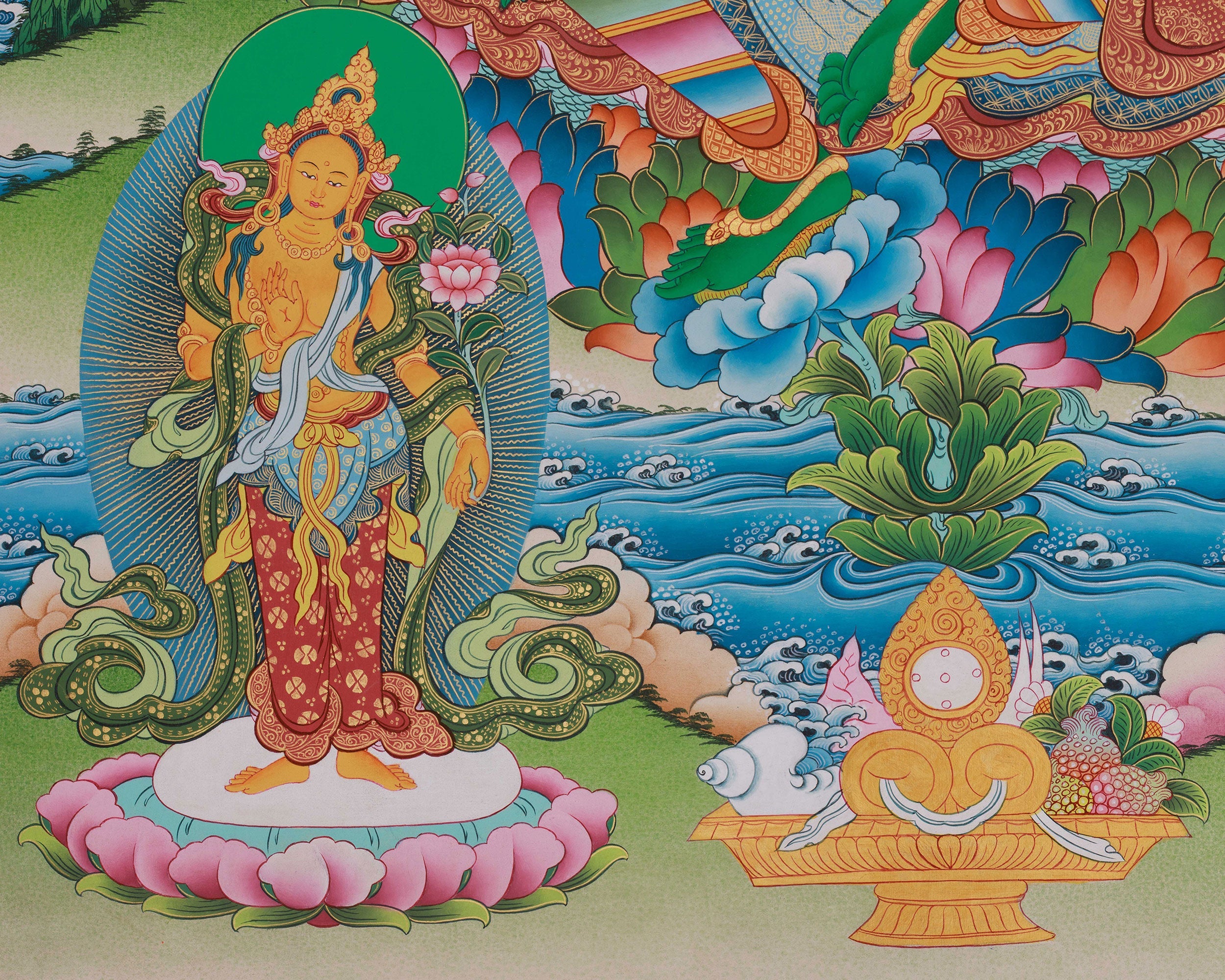 Tibetan Buddhist Green Tara Artwork | Swift Compassion