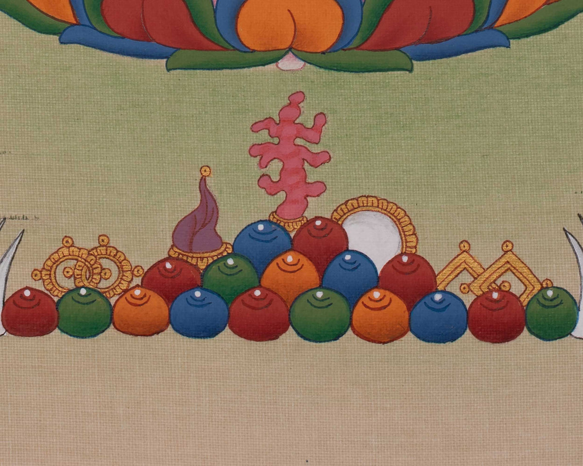 Tibetan Machig Labdron Art | Sacred Chöd Lineage Buddhist Painting of Wisdom and Liberation