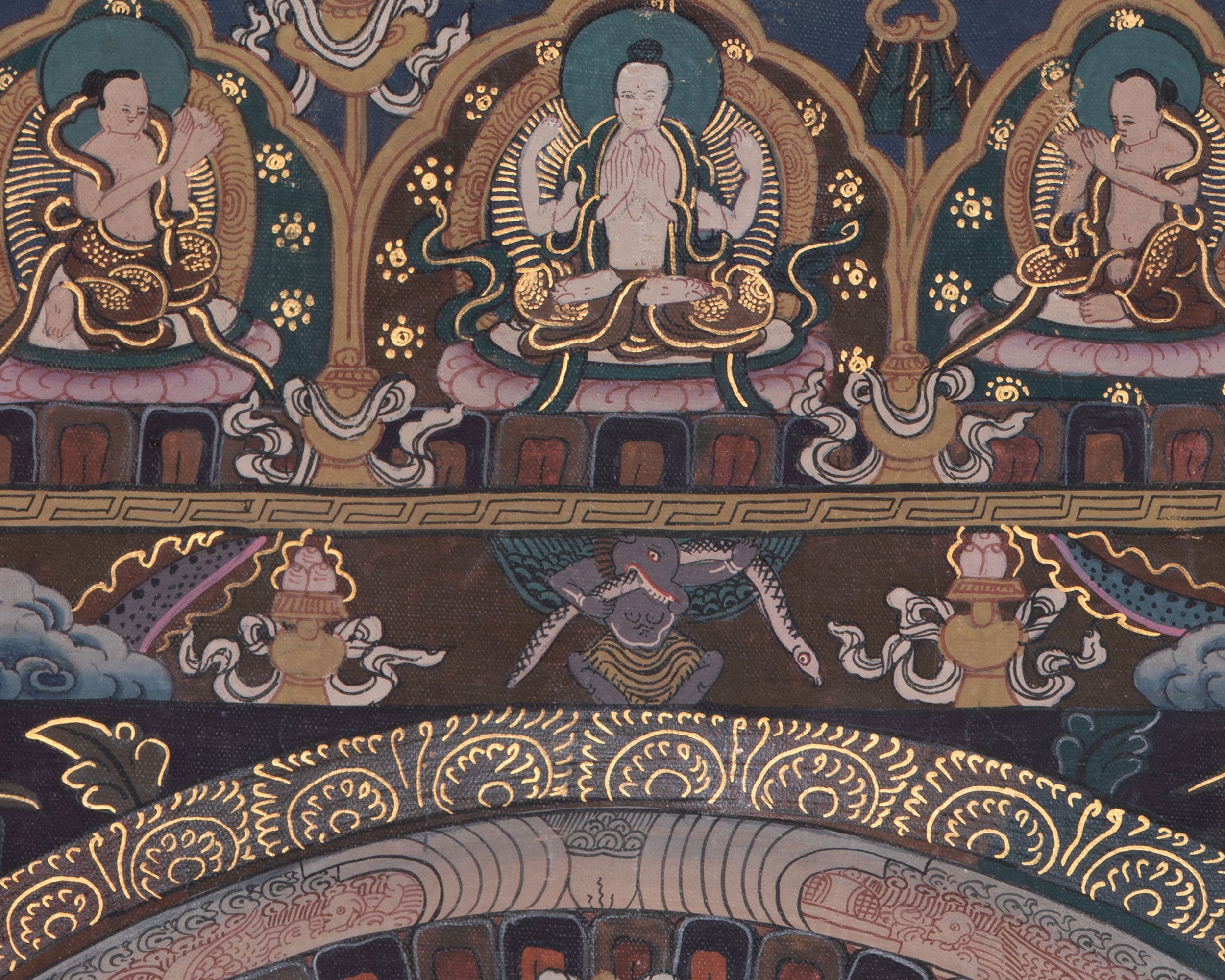 Traditional Vairocana Buddha Mandala | Thangka For Meditation Practice