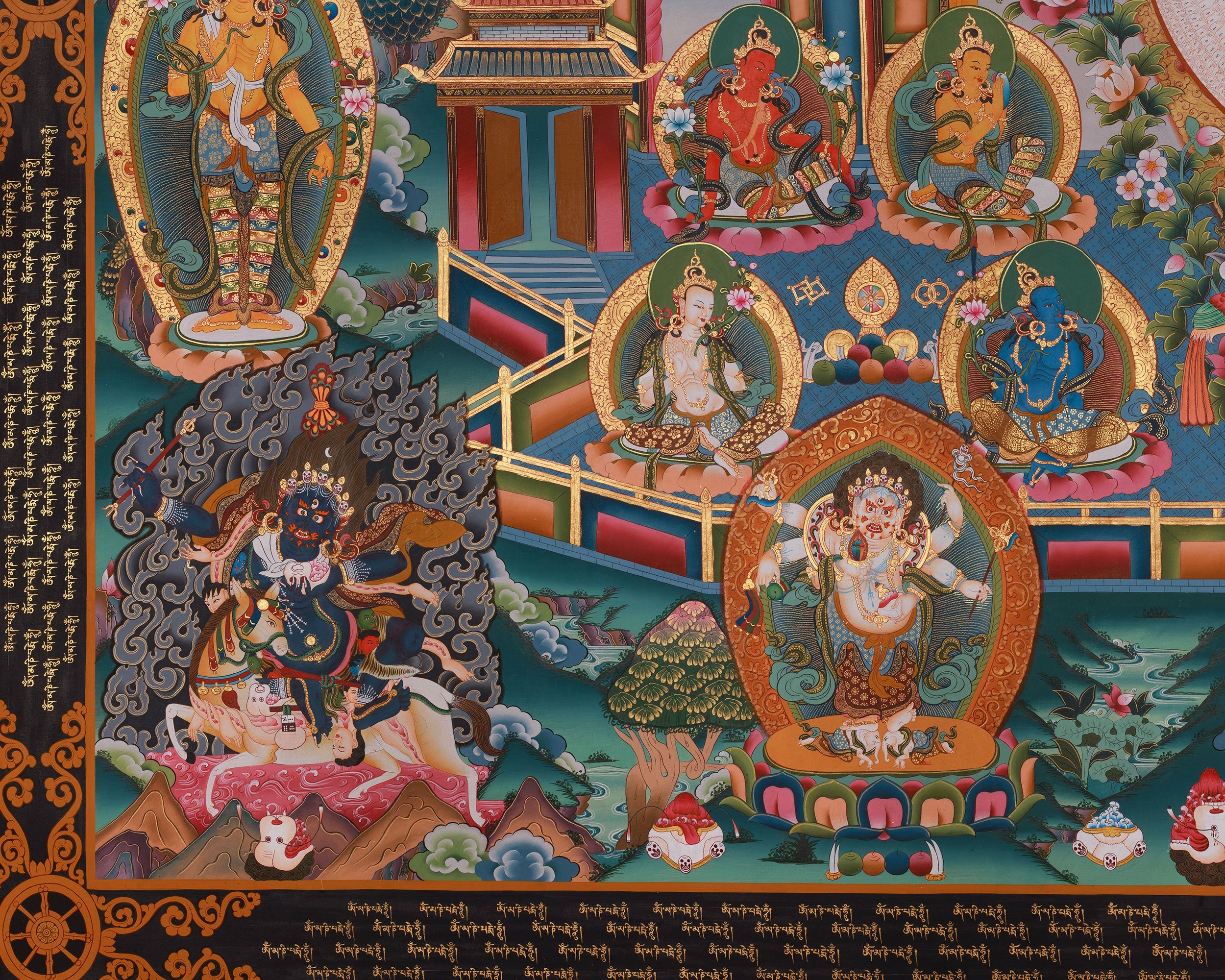 1000 Armed Chenrezig Art | Avalokiteshvara Thangka | Buddhist Deity