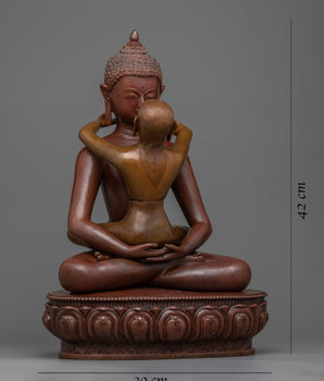 Samantabhadra and Consort Yab Yum Tantra Statue | Enlightened Unity