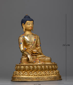 buddha-shakyamuni-gilt-Sculpture