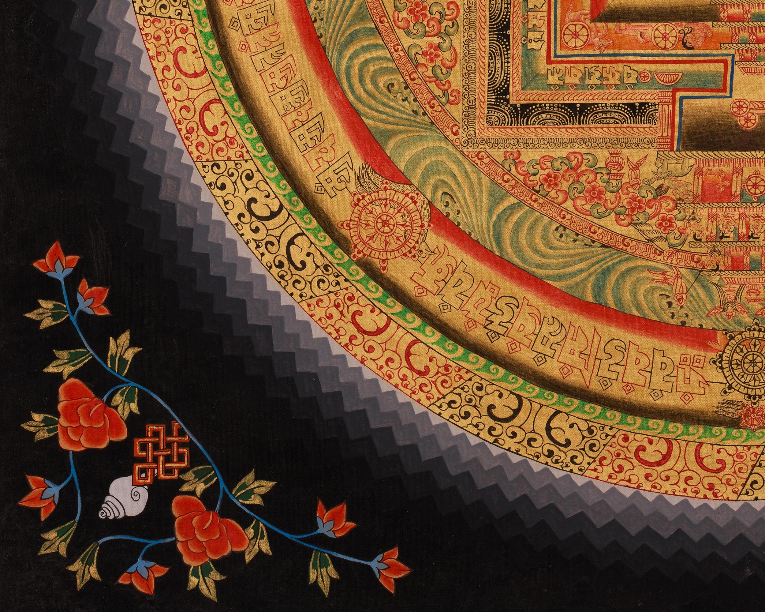 Buddhist Kalachakra Mandala Artwork | The Wheel of Time