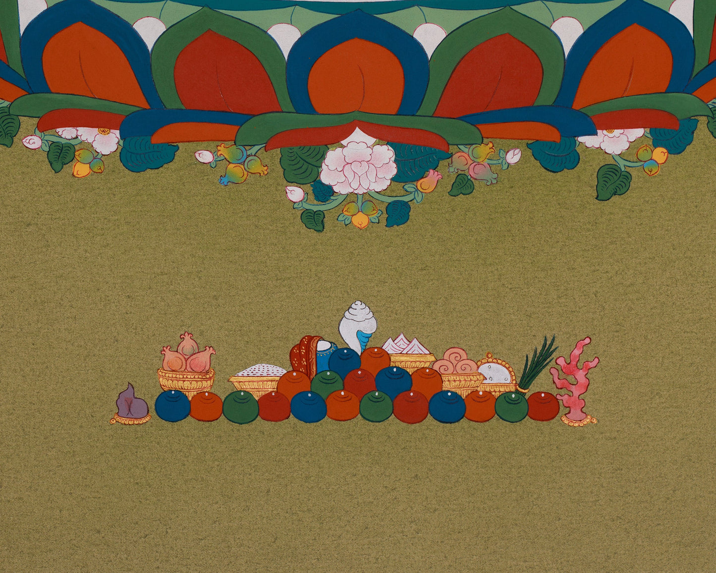 Traditional Bhaisajyaguru Thangka | Hand-Painted Medicine Buddha Art