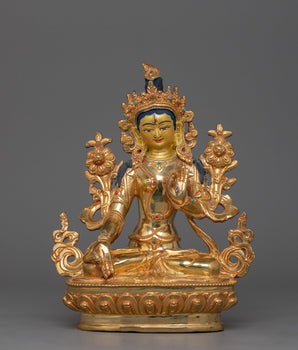 golden-statue-of-seven-eyes-white-tara