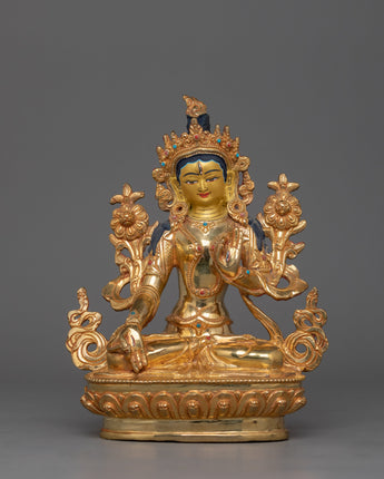 golden-statue-of-seven-eyes-white-tara