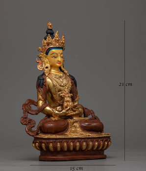 Buddha Amitayus Oxidized Statue | Artisan-Crafted Symbol of Longevity