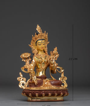 Goddess of Mercy Green Tara Art