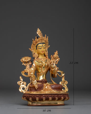 Goddess of Mercy Green Tara Art