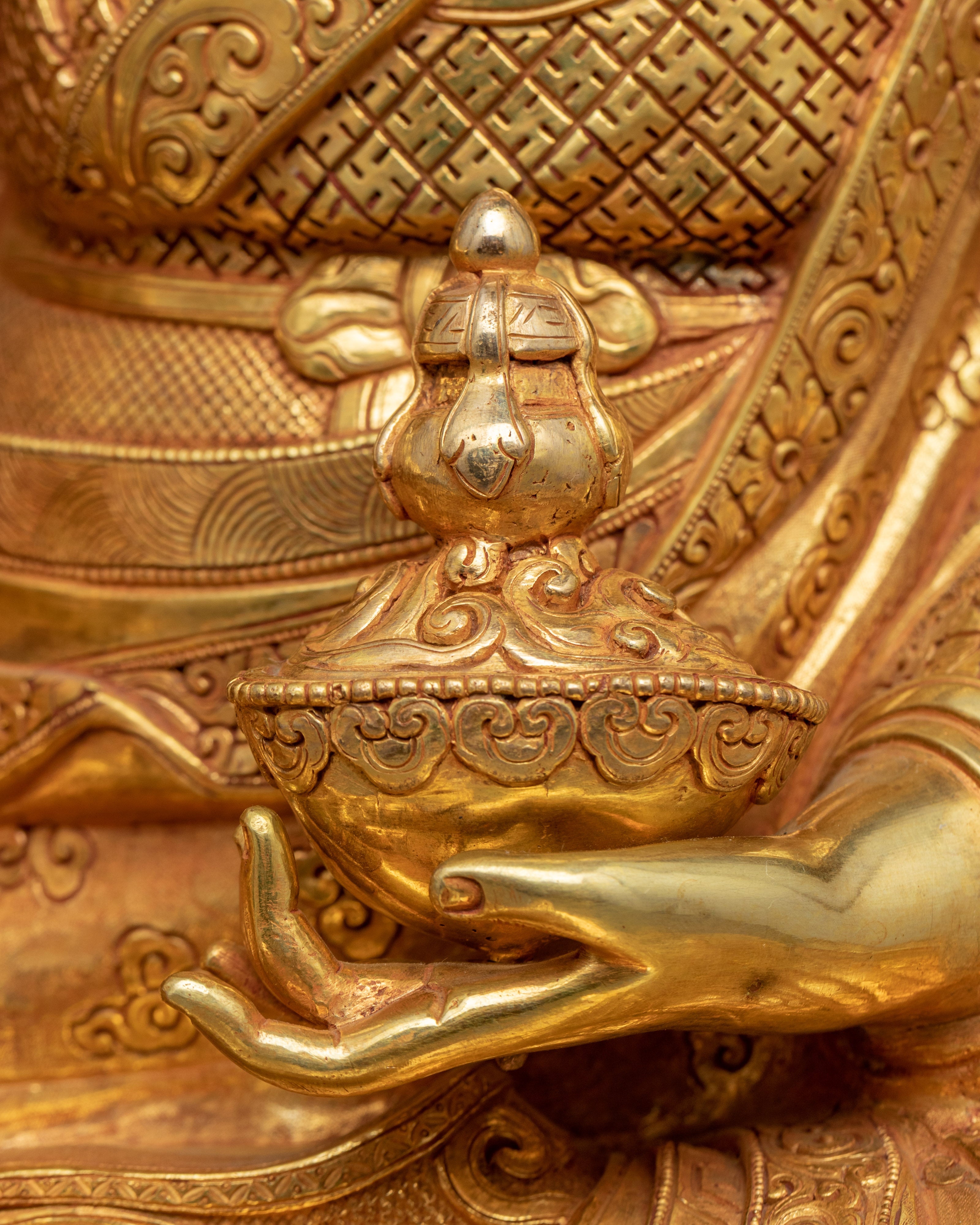Buddha Padmasambhava Sculpture | Tibetan Buddha Sculpture For Mindfulness