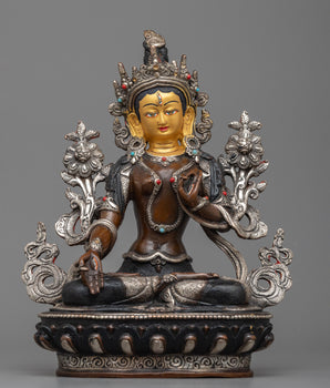 white-tara-silver-plated