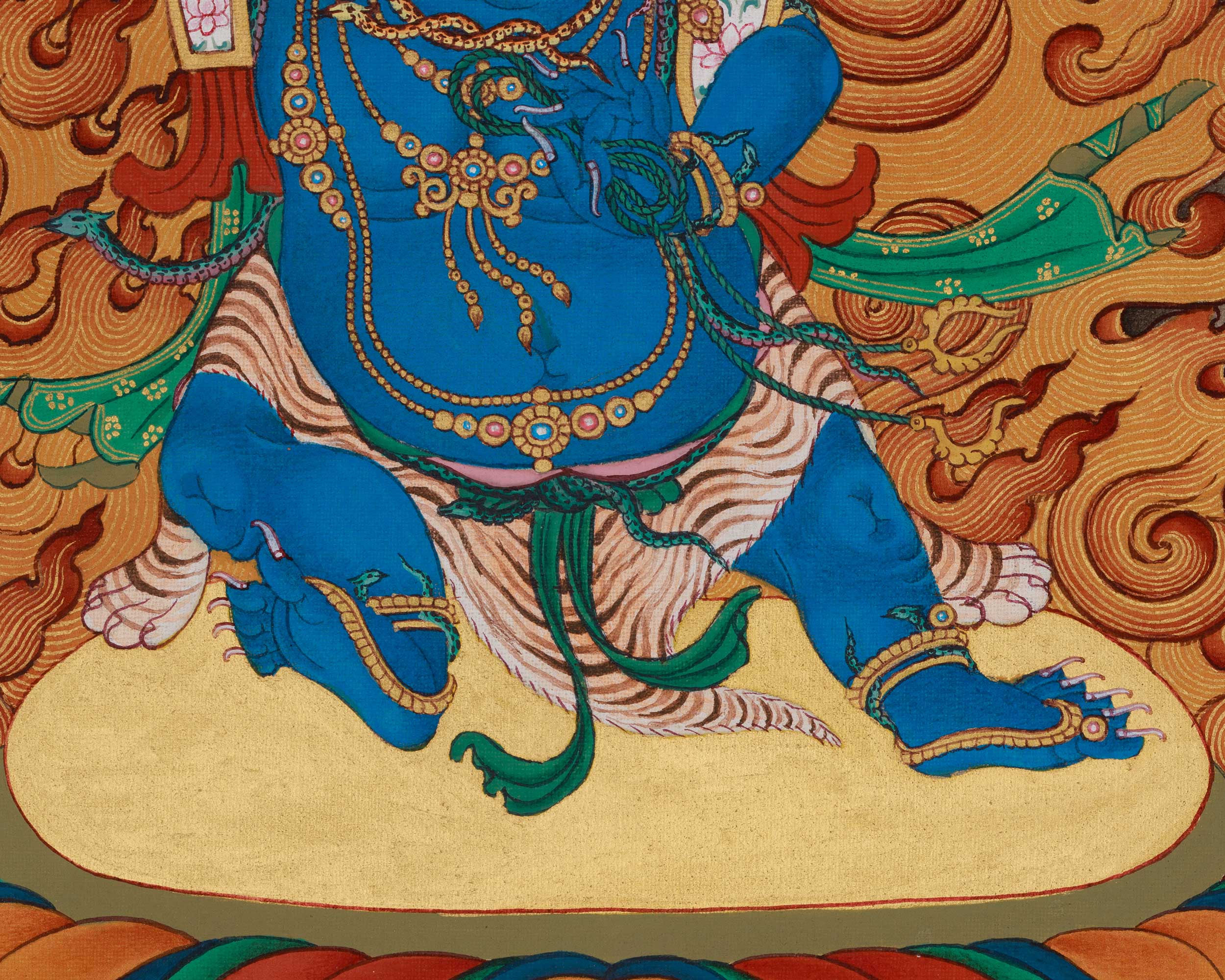Tibetan Vajrapani Art | Holder of the Thunderbolt | Protector of The Buddha