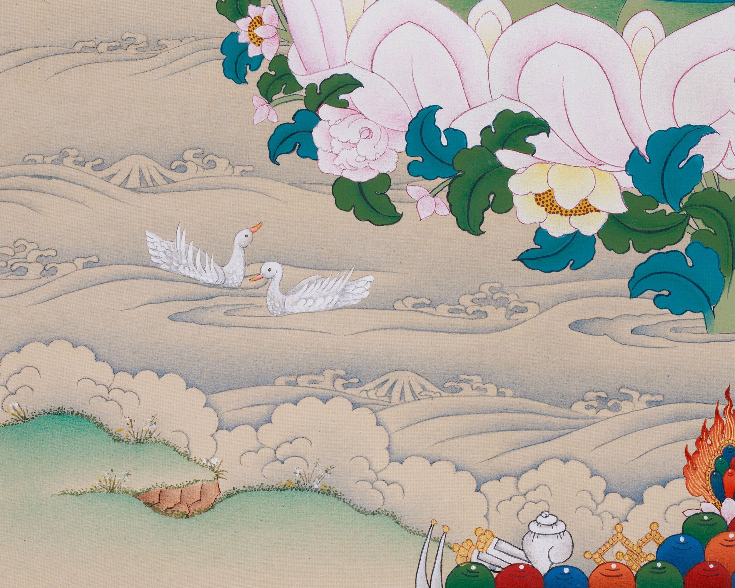 Vajrasattva with Amitabha Buddha | Purification and Compassionate Wisdom