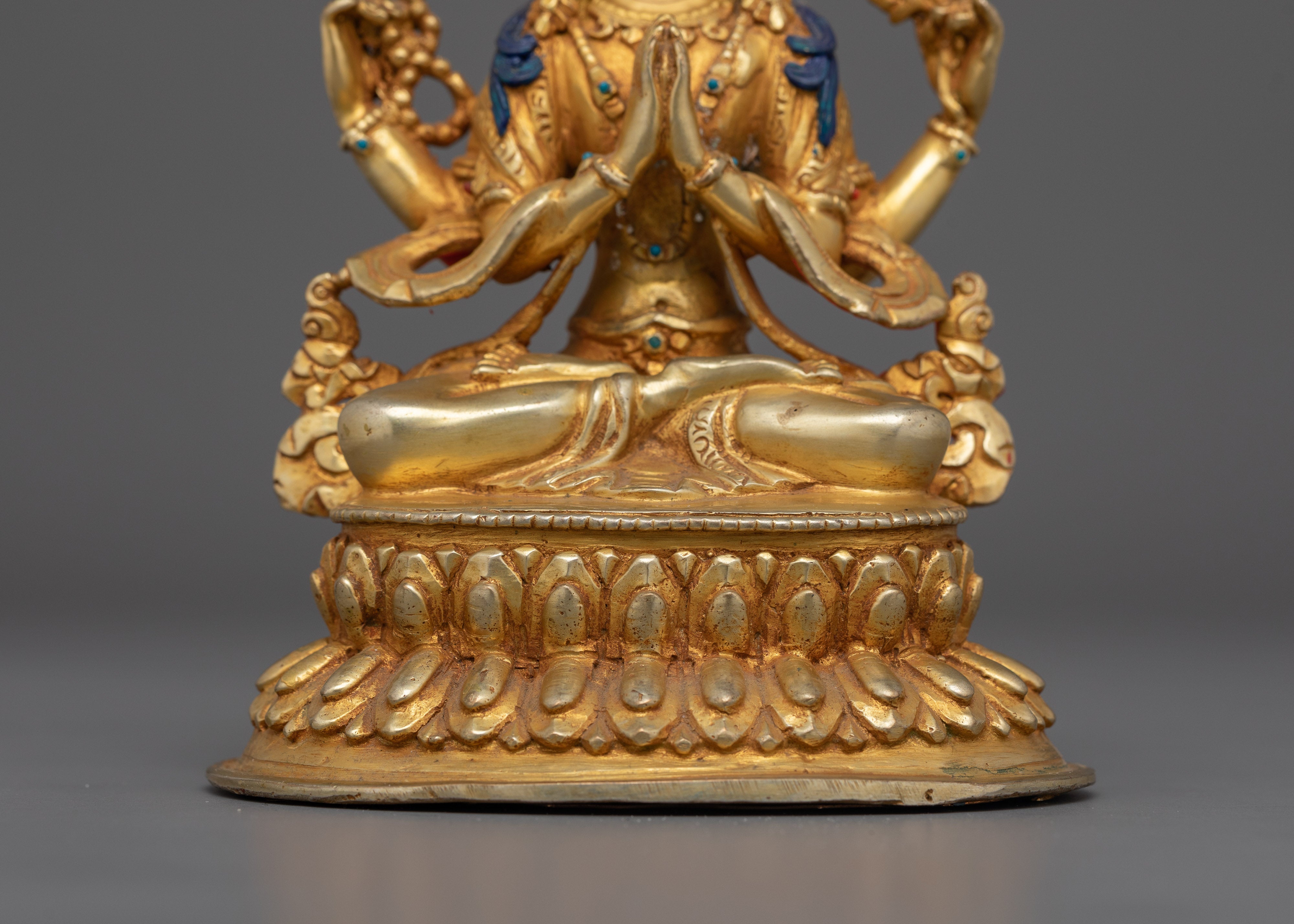 A Lord Who Gazes Down With Compassion Chenresig Statue | Representing his Ability to Grant the Ultimate Happiness