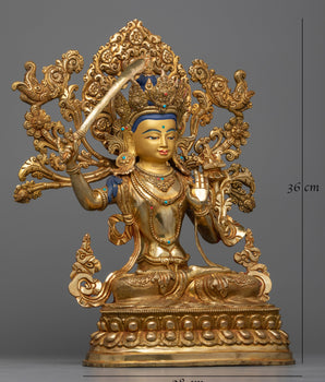 Shree Manjughosa Statue | Embodying Divine Wisdom and Compassion