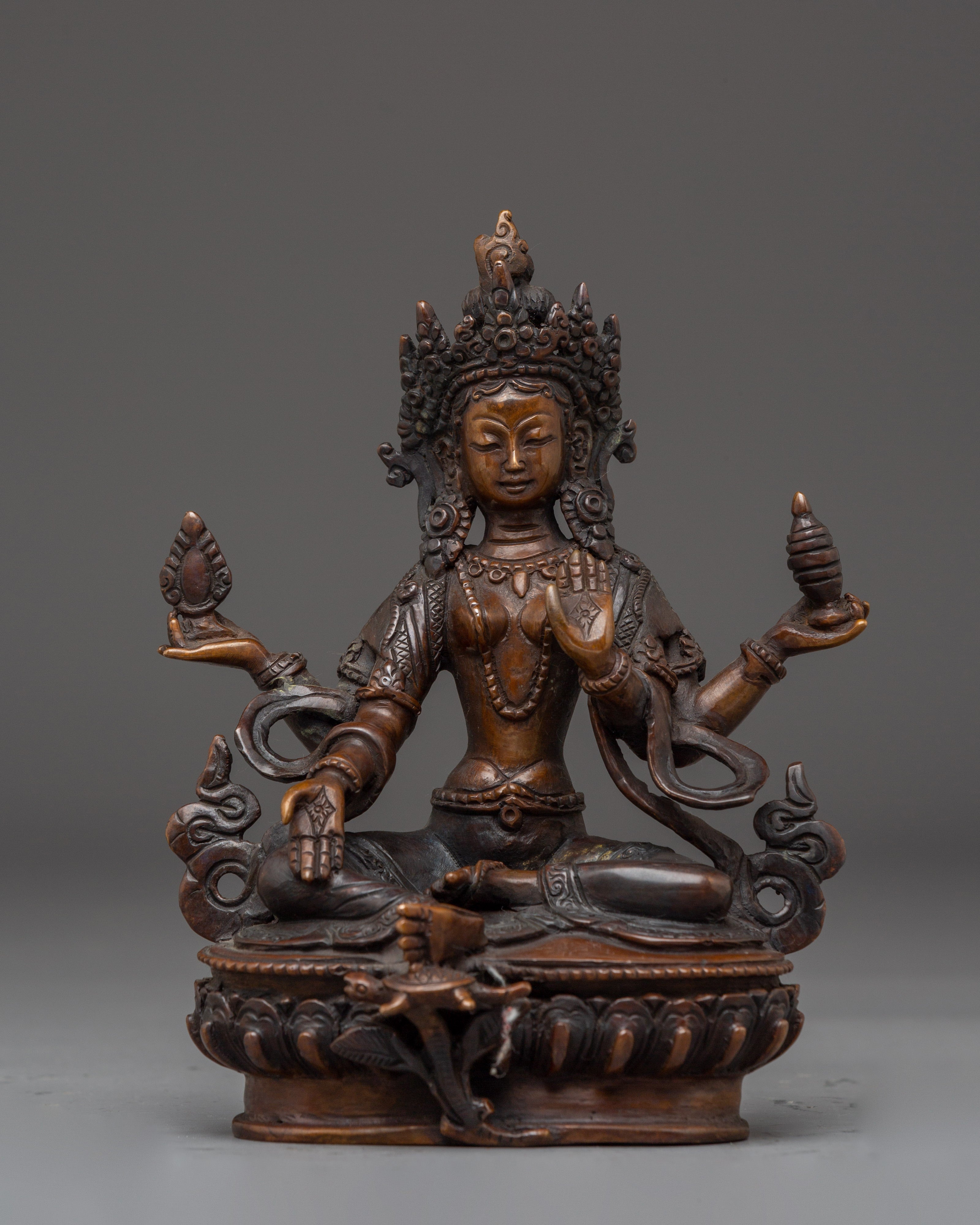 Laxmi Mata Oxidized Statue