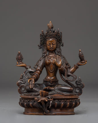 Laxmi Mata Oxidized Statue