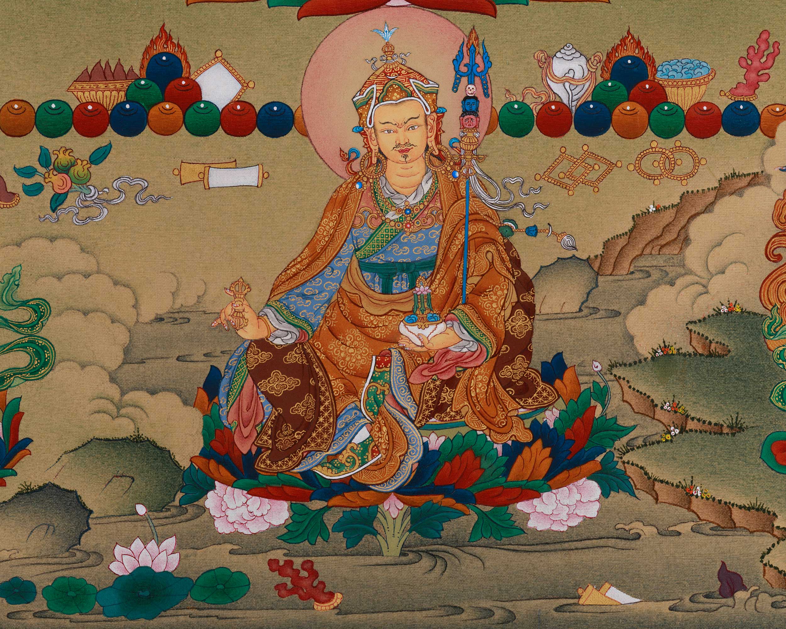 Himalayan Thangka of 1000 Armed Chenrezig | The Bodhisattva of Compassion