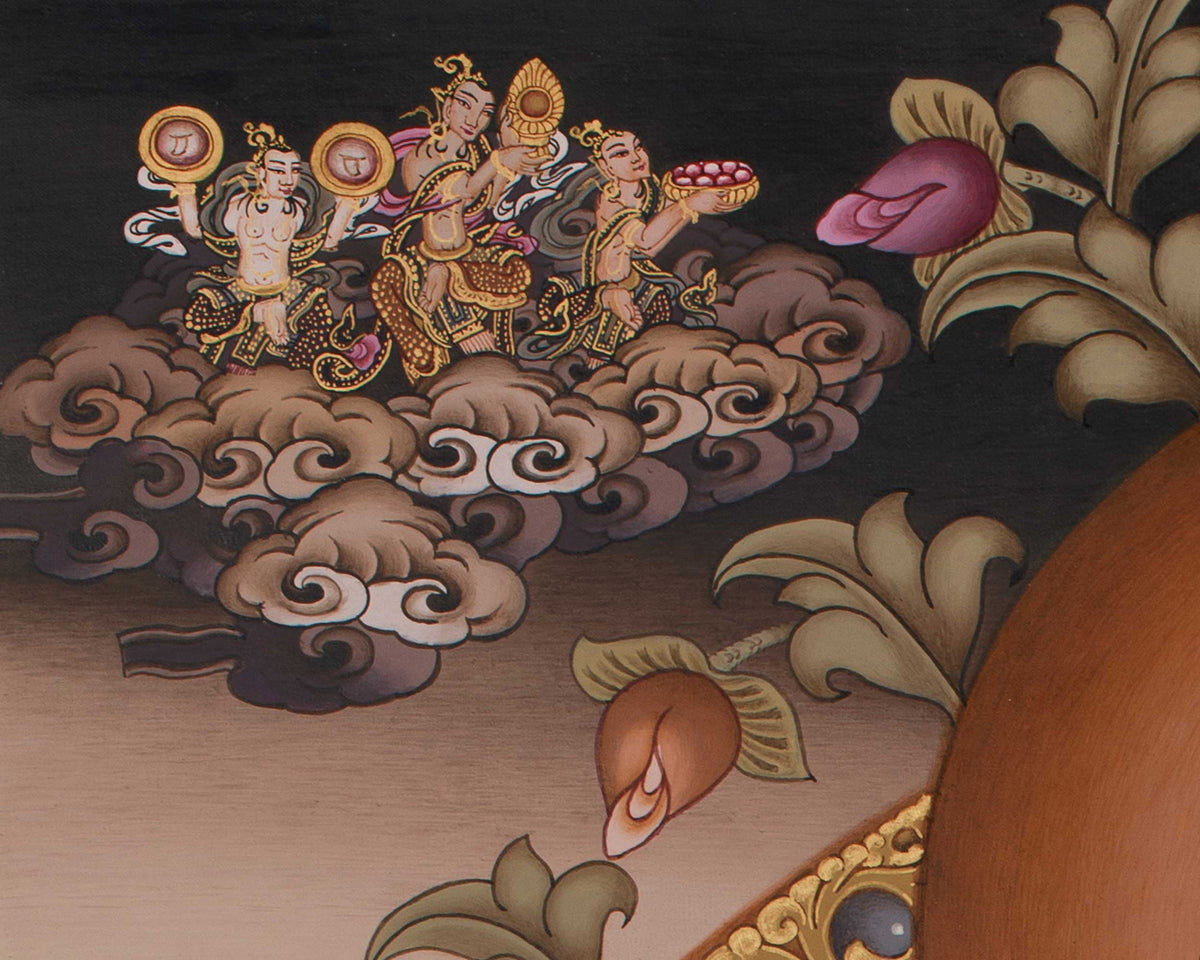 Divine Four-Armed Chenrezig | Avalokiteshvara Art