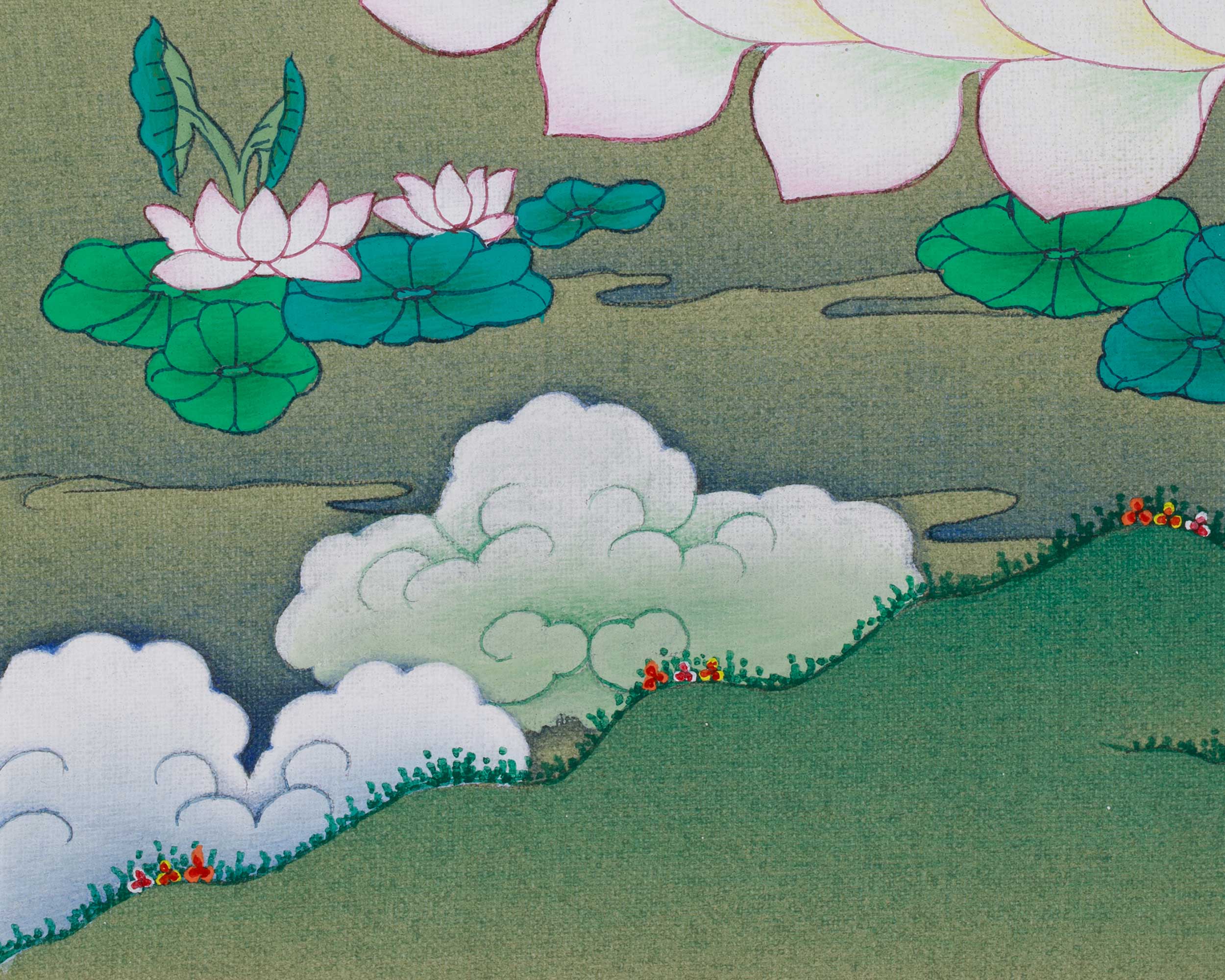 Traditional Four-Armed Avalokiteshvara Thangka | Chenrezig Painting