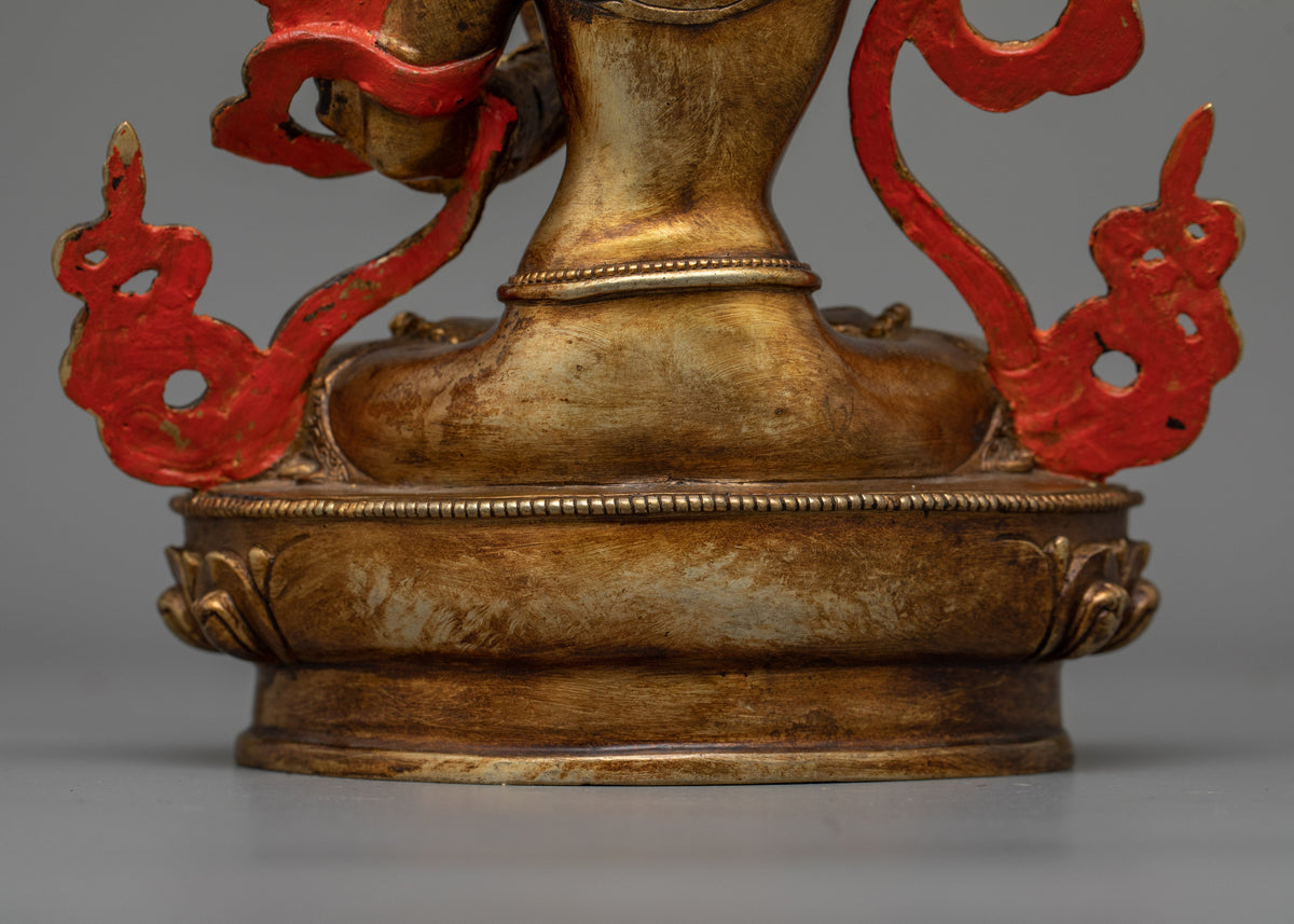 Manjushri Antique Touch Statue | Beacon of Wisdom and Insight