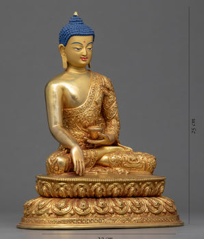 Shakyamuni Buddha Art | Traditional Tibetan Deity Statue