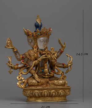 Namgyalma Crystal Body Statue | Emblem of Longevity and Purity