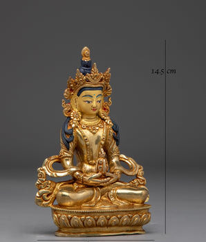 Himalayan Serene Amitayus Golden Statue