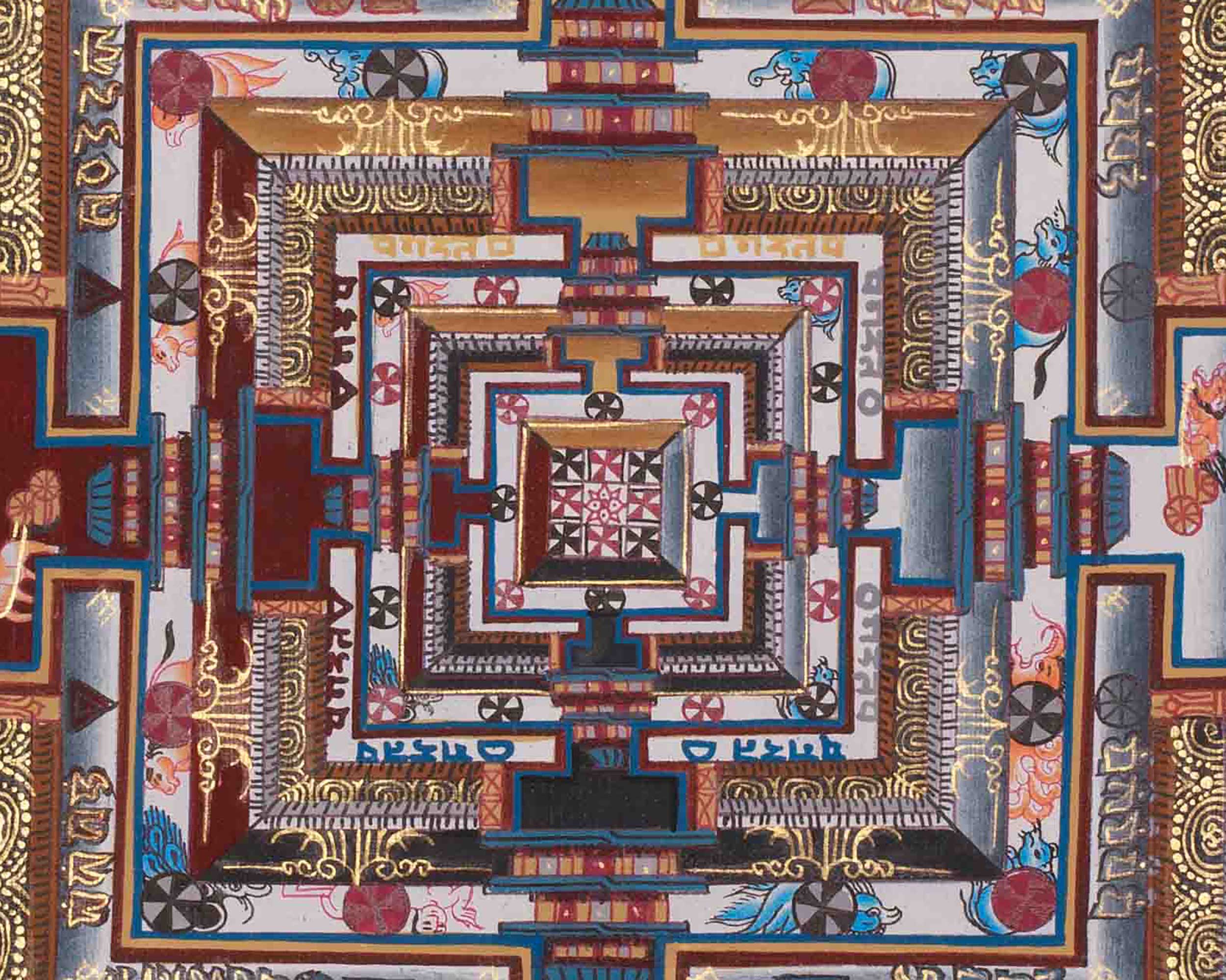 Sacred Wheel of Time Mandala | Spiritual Awakening | Kalachakra Art