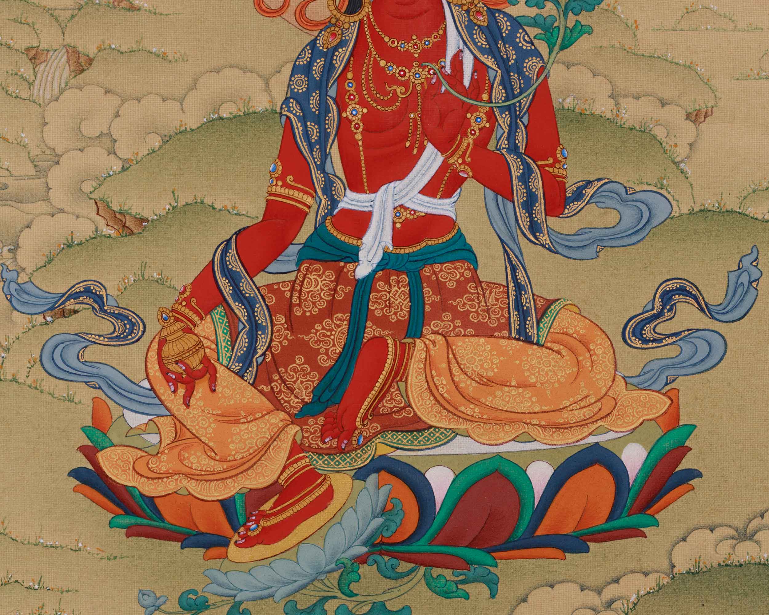 Dakini Red Tara Thangka | Goddess of Courage, Compassion, and Liberation