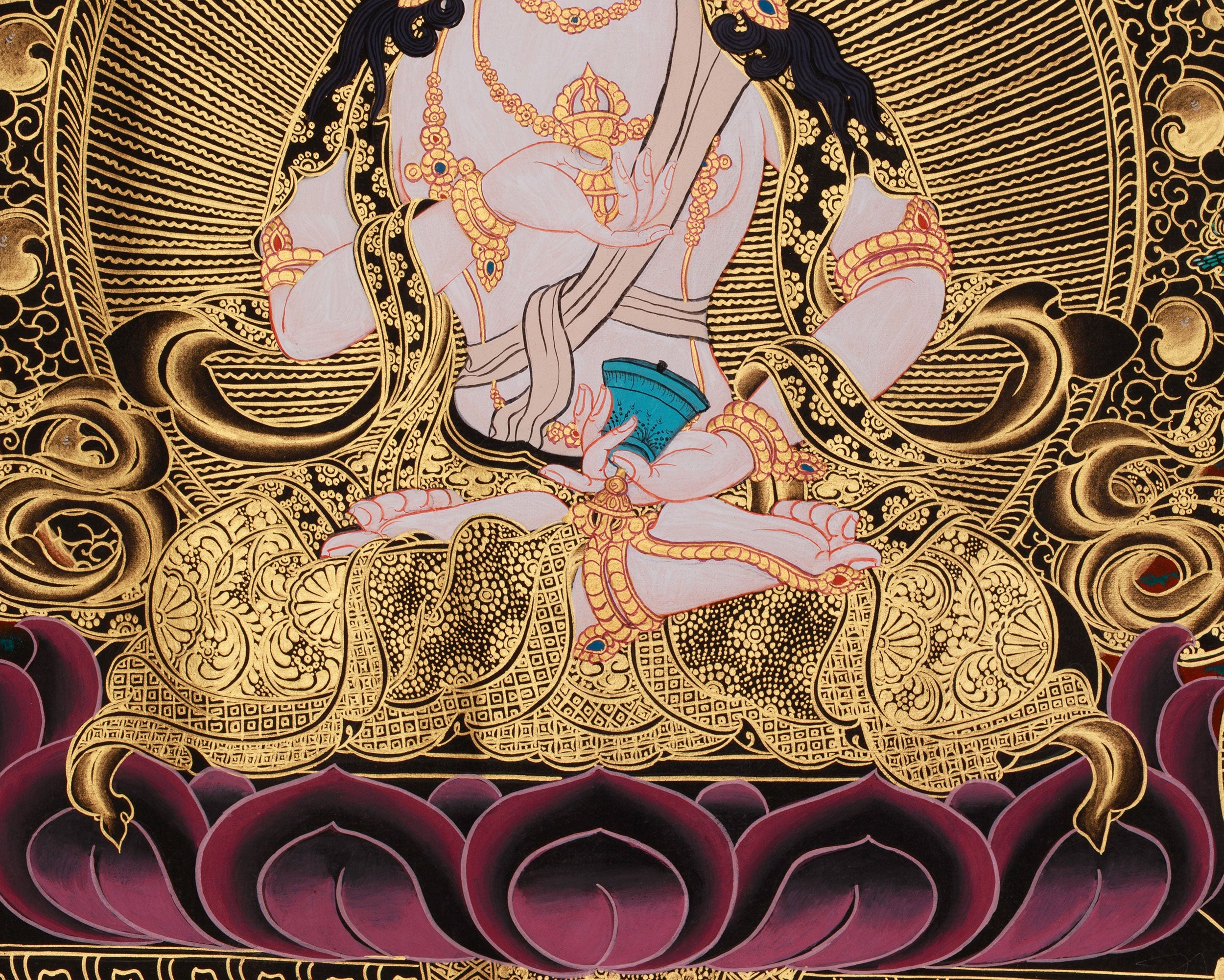 Spiritual Thangka of Vajrasattva | Purification Deity