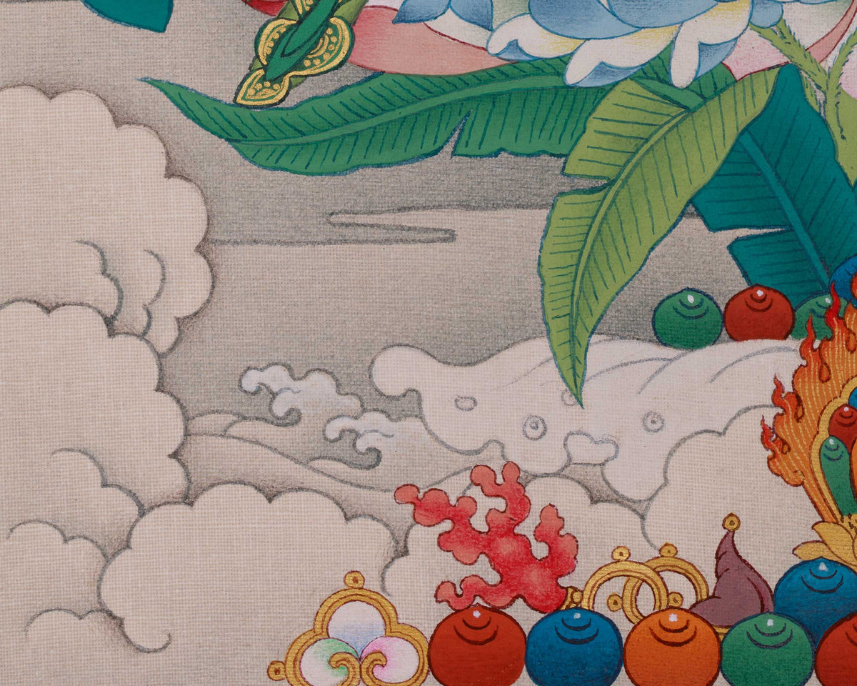 Divine Thangka of Red Tara | A Sacred Symbol of Power and Compassion