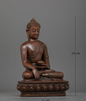 Shakyamuni Buddha Tranquil Enlightened Teacher Statue | Sacred Spiritual Figure